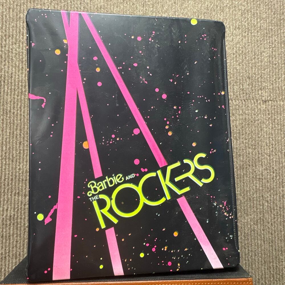 1986 Barbie & The Rockers Live Concert Instruments, Doll and Carrying Case